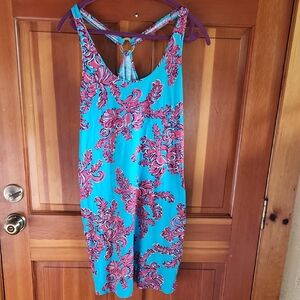 Lilly Pulitzer Vibrant Blue and Pink Dress